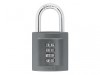 ABUS Mechanical 158/50 50mm Combination Padlock (4-Digit) Die-Cast Body Carded