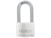 ABUS Mechanical 64TI/40mm TITALIUM Padlock 40mm Long Shackle Carded