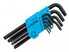 BlueSpot Tools Long Arm TORX Key Set of 9 (TX10-TX50)