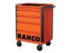 Bahco 1472K5 26in E72 Storage HUB Tool Trolley with 5 Drawers Orange