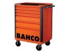 Bahco 1472K6 26in E72 Storage HUB Tool Trolley with 6 Drawers Orange