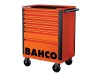 Bahco 1472K7 26in E72 Storage HUB Tool Trolley with 7 Drawers Orange