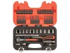Bahco SW65 1/4in Drive Swivel Socket Set, 65 Piece