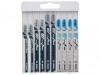 Bosch Powertool Accessories Basic for Wood and Metal Jigsaw Blade Set,10 Piece
