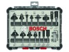 Bosch Powertool Accessories PRO Router Bit Mixed Set, 15 Piece