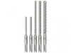 Bosch Powertool Accessories PRO SDS plus-5X Hammer Drill Bit Set, 5 Piece