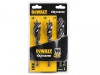 DEWALT EXTREME® Tri Flute Bit Set, 3 Piece