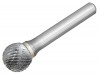 Dormer Solid Carbide Bright Rotary Burr Ball 6.3 x 3mm