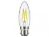 Energizer LED BC (B22) Candle Filament Non-Dimmable Bulb, Warm White 250 lm 2.3W