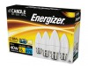 Energizer LED BC (B22) Opal Candle Non-Dimmable Bulb, Warm White 470 lm 5.2W (Pack 4)