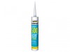 Everbuild Sika 500 Bath & Sanitary Silicone Sealant Ivory 290ml