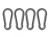 Faithfull Fire Brigade Snap Hook 6mm Zinc Plated (Pack 4)