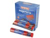 Faithfull Carpenters Pencils Red (12 x Tubes of 12 + Sharpener)