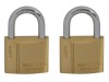 Faithfull Brass Padlock Keyed Alike 2 x 40mm