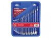 Faithfull Chrome Vanadium Combination Spanner Set, 18 Piece