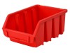 Faithfull Interlocking Storage Bin Size 2 Red 116 x 161 x 75mm