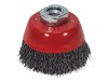 Faithfull Wire Cup Brush 60mm M14x2, 0.30mm Steel Wire