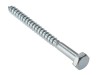 ForgeFix Coach Screw Hexagon Head Single Thread ZP M10 x 200mm Bag 10