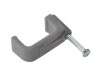ForgeFix Cable Clip Flat Grey 6.00mm Box 100