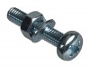 ForgeFix Machine Screw Pozi Compatible Pan Head ZP M6 x 30mm ForgePack 8