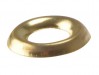 ForgeFix Screw Cup Washers Solid Brass Polished No.8 Bag 200