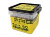 ForgeFix Spectre PZ Compatible Wood Screw CSK ZYP 5.0 x 60mm Tub 500