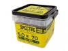 ForgeFix Spectre PZ Compatible Wood Screw CSK ZYP 5.0 x 70mm Tub 450