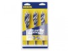 IRWIN Blue Groove 6X Wood Drill Bit Set, 3 Piece