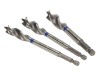IRWIN Blue Groove Wood Power Bit Set, 3 Piece