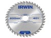 IRWIN Construction Circular Saw Blade 200 x 30mm x 40T ATB