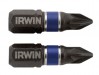 IRWIN Impact Screwdriver Bits Pozi PZ1 25mm (Pack 2)