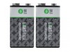 Lighthouse 9V USB-C Rechargeable Li-ion Battery Pack of 2