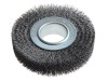 Lessmann Wheel Brush D125mm x W29-31 x 40 Bore Steel Wire 0.30 + Adaptors Set 2