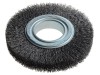 Lessmann Wheel Brush D150mm x W23-25 x 50 Bore Steel Wire 0.30 + Adaptors Set 3