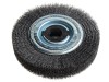 Lessmann Wheel Brush D200mm x W40-45 x 80 Bore Steel Wire 0.30 + Adaptors Set 4 +1