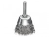 Lessmann Cup Brush with Shank D40mm x H15mm, 0.30 Steel Wire