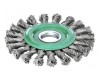 Lessmann Knot Wheel Brush 115 x 14mm 22.2mm Bore, 0.50 Stainless Steel Wire