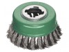 Lessmann X-Lock Stainless Steel Knot Cup Brush 85mm Non Spark