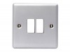 Masterplug Metal Clad 2-Gang 2-Way Light Switch