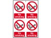 Scan No Smoking - 4 PVC Signs 100 x 150mm