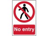 Scan No Entry - PVC Sign 200 x 300mm
