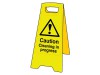 Scan Caution Cleaning In Progress - Heavy Duty \