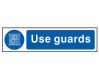 Scan Use Guards - PVC Sign 200 x 50mm