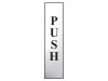 Scan Push Vertical - Polished Chrome Effect 50 x 200mm