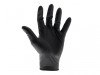 Scan Black Heavy-Duty Nitrile Disposable Gloves Large Size 8 (Box of 100)