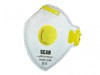 Scan Fold Flat Valved Disposable Mask FFP1 (Pack of 3)
