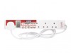 STATUS� Surge Protected Extension Lead 240V 6-Gang 13A White 2m