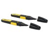 STANLEY Chisel Tip Marker Black (Pack 2)