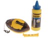 STANLEY Power Winder Chalk Line 30m, Chalk & Level