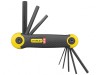 STANLEY Metric Folding Hexagon Key Set, 8 Piece